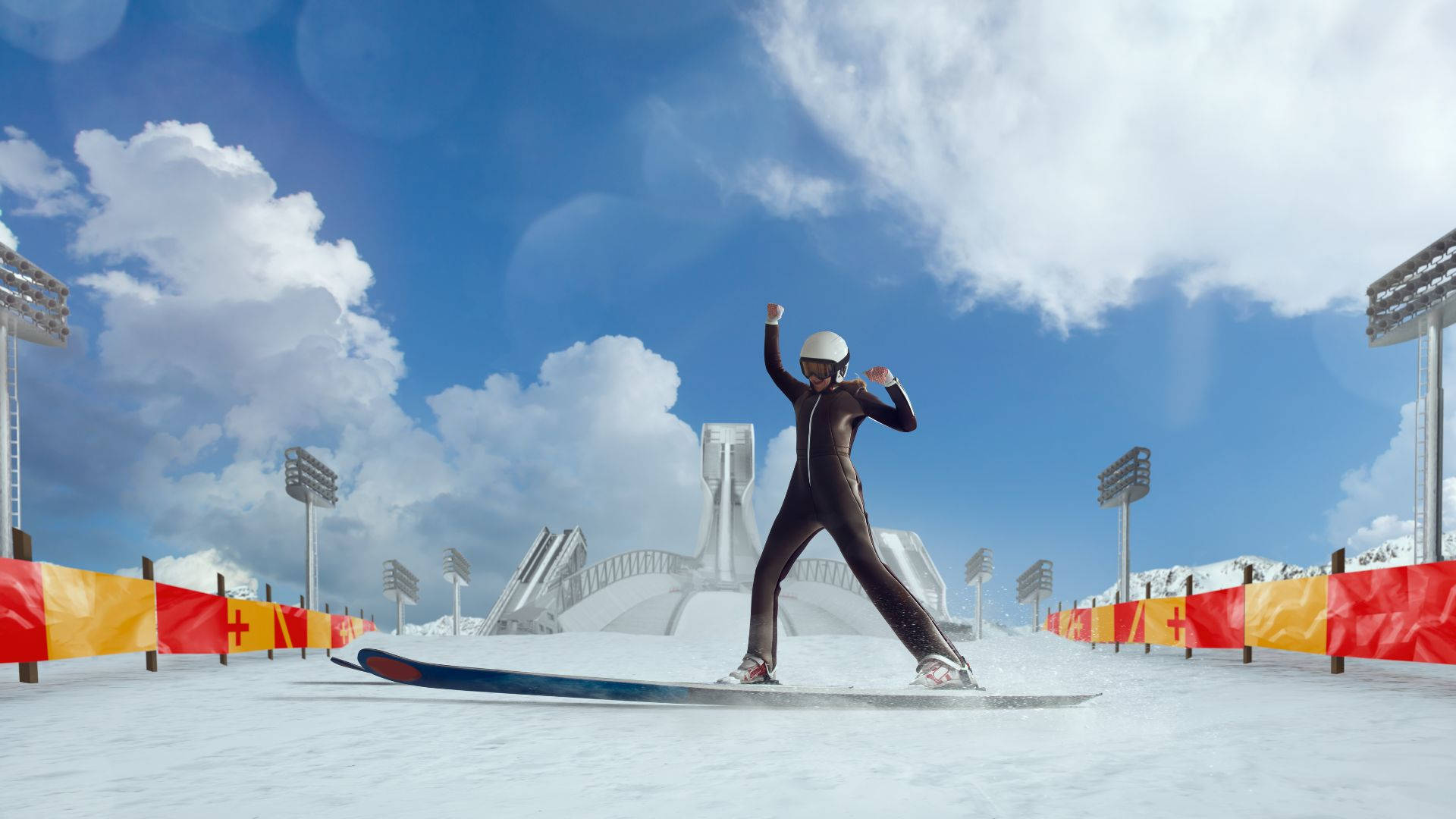 Ski Jumping Aerial Acrobatics Wallpaper