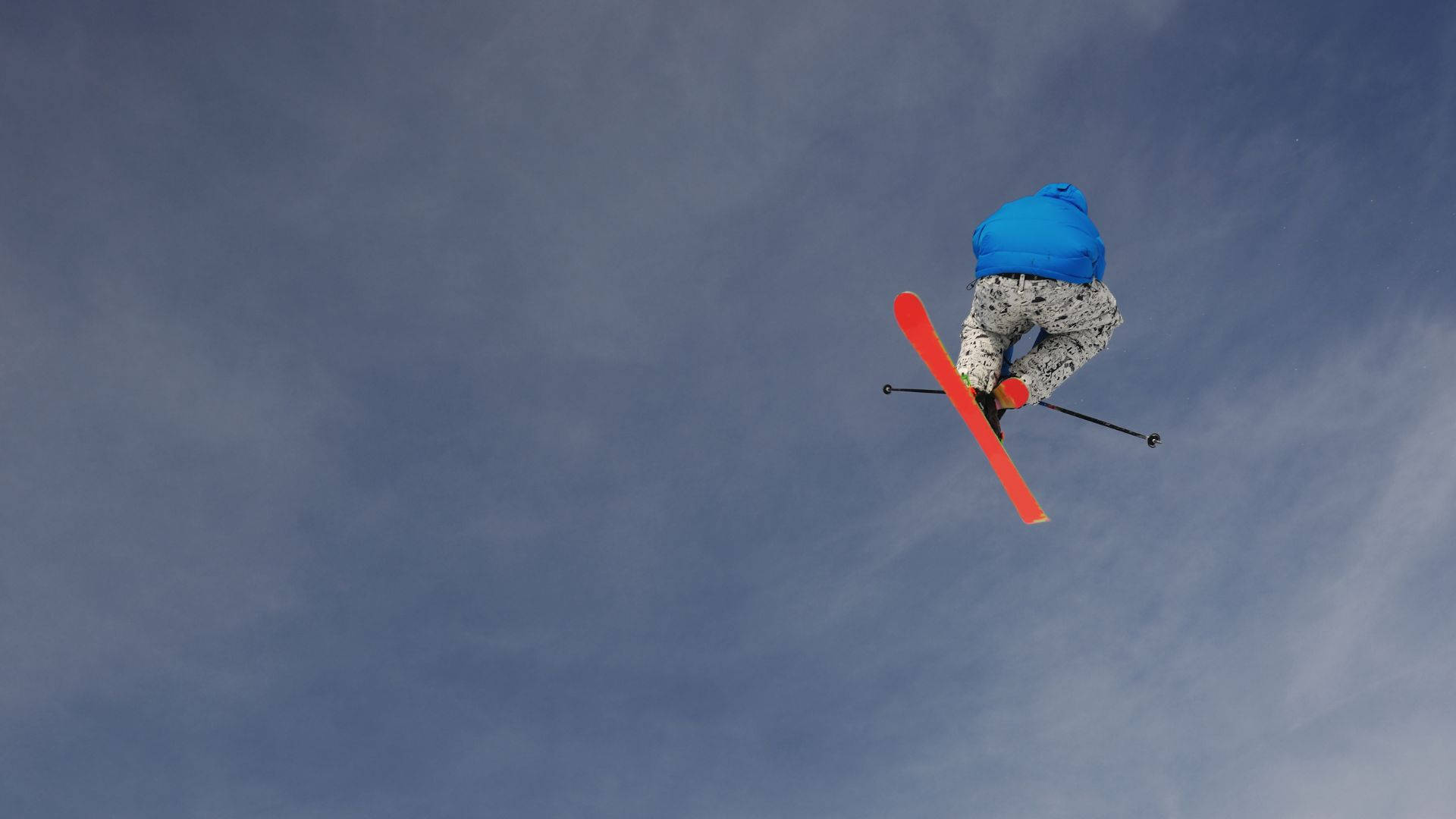 Ski Jumping Aerial Shot Wallpaper