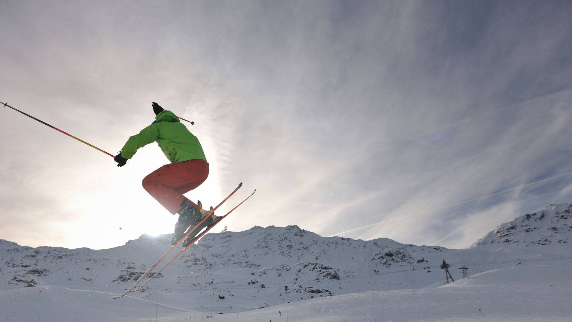 Ski Jumping Breathtaking View Wallpaper