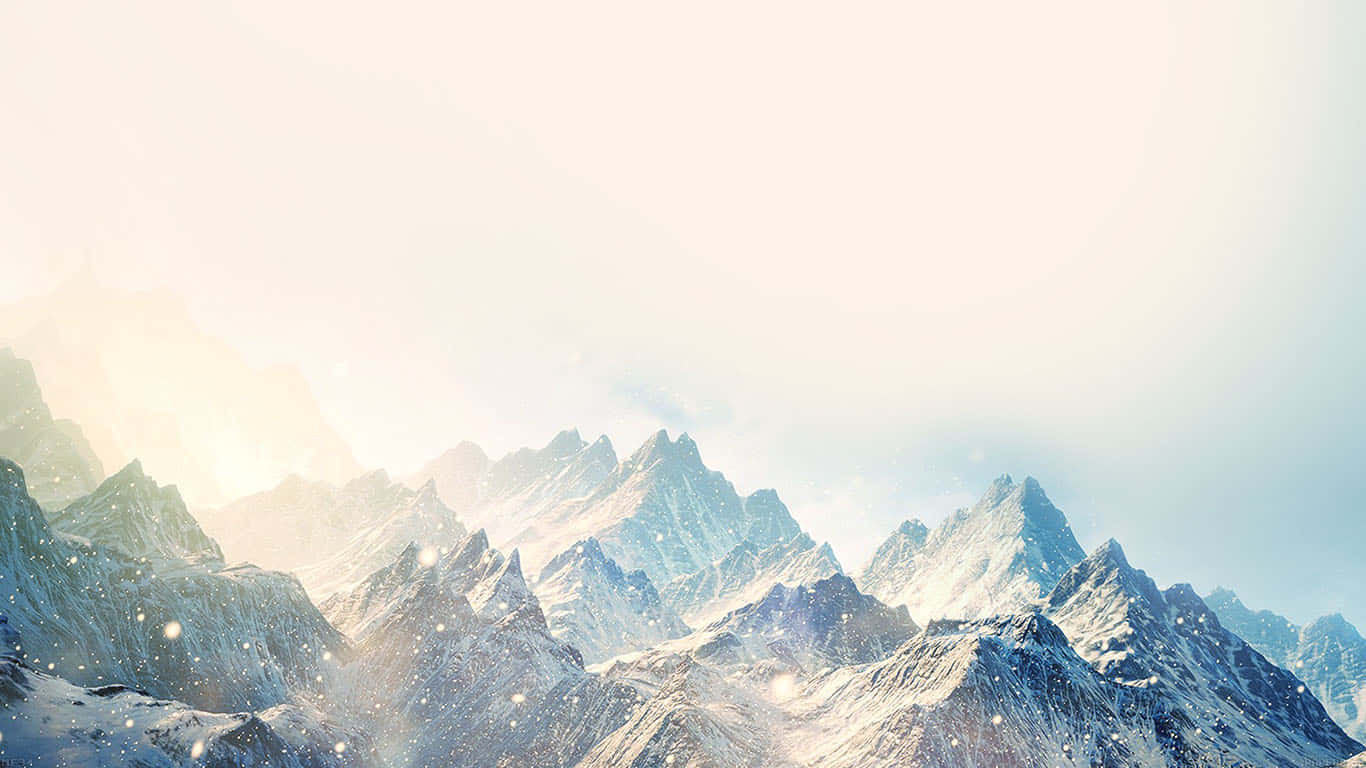 Ski Bjerg 1366 X 768 Wallpaper