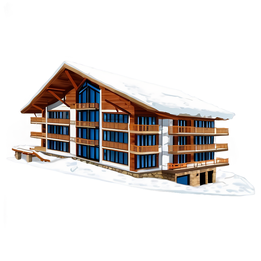 Ski Resort Hotel Png 05212024 PNG