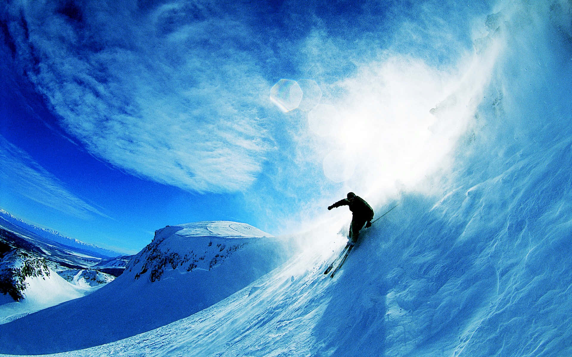 Skiing Adventure in a Winter Wonderland