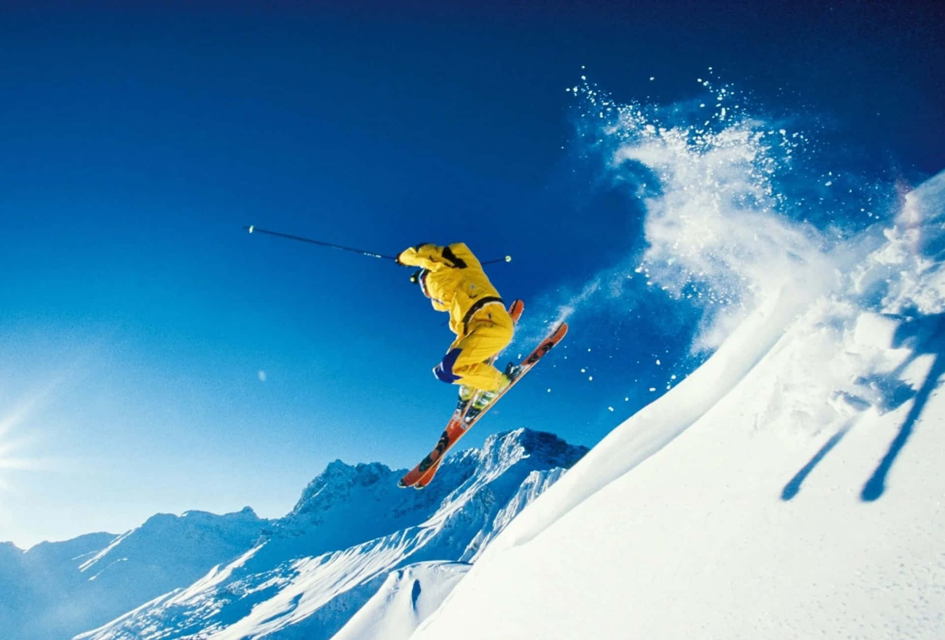 Skiing at its Finest Wallpaper