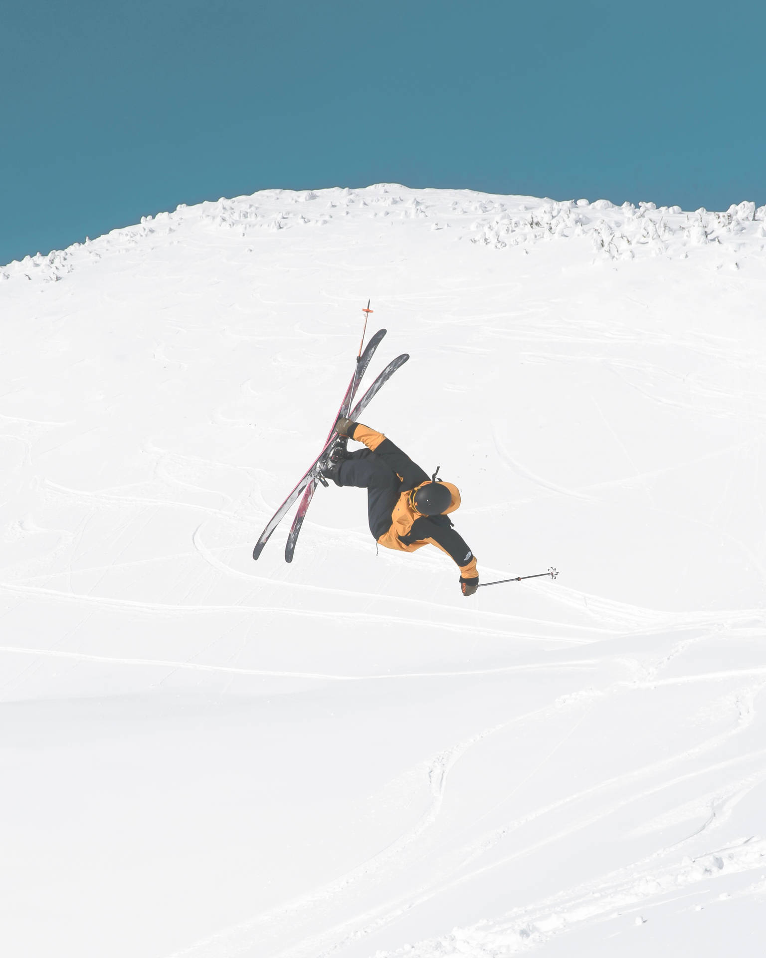 Skifahrenin Der Luft Wallpaper