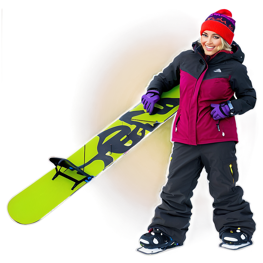 Skiing Winter Outfit Png 21 PNG