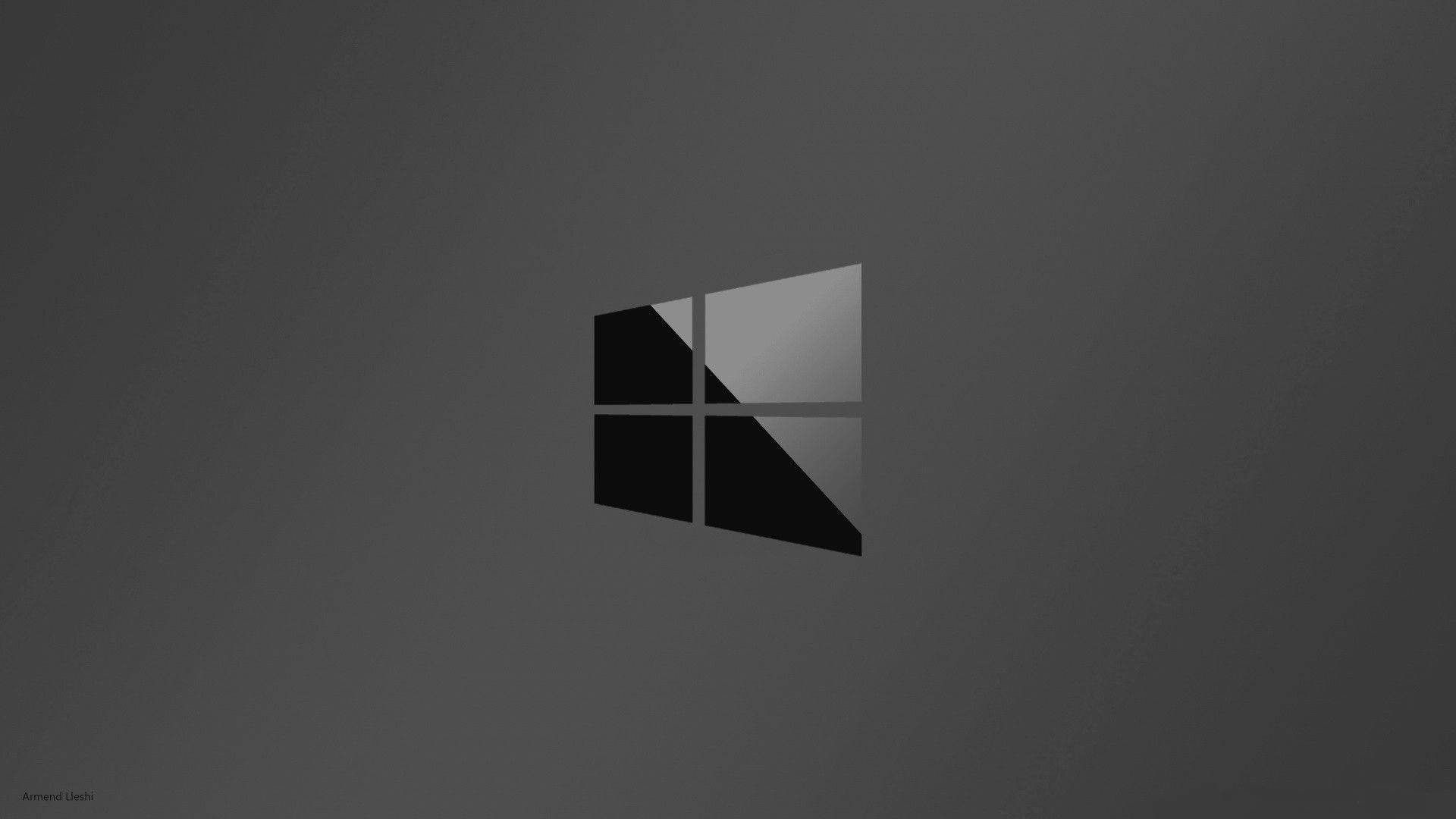 Skinnende Sort Windows 10 Hd Wallpaper