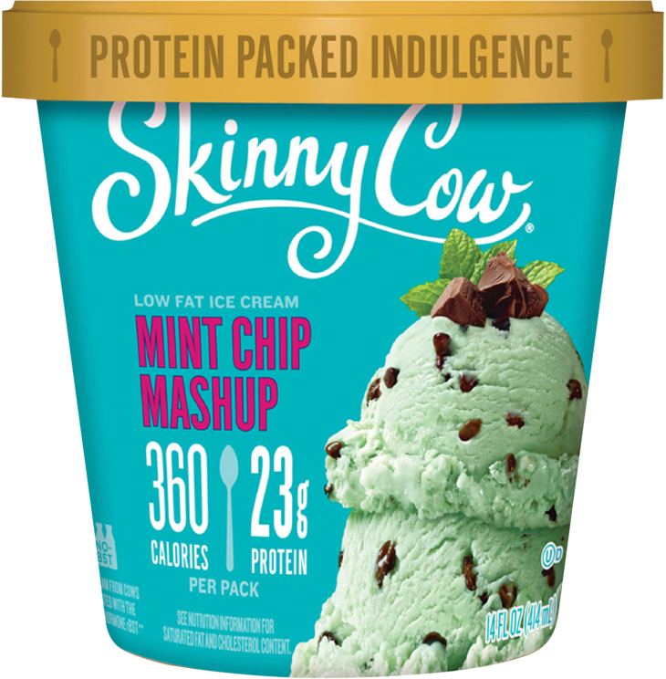 Skinny Cow Mint Chip Mashup Ice Cream PNG