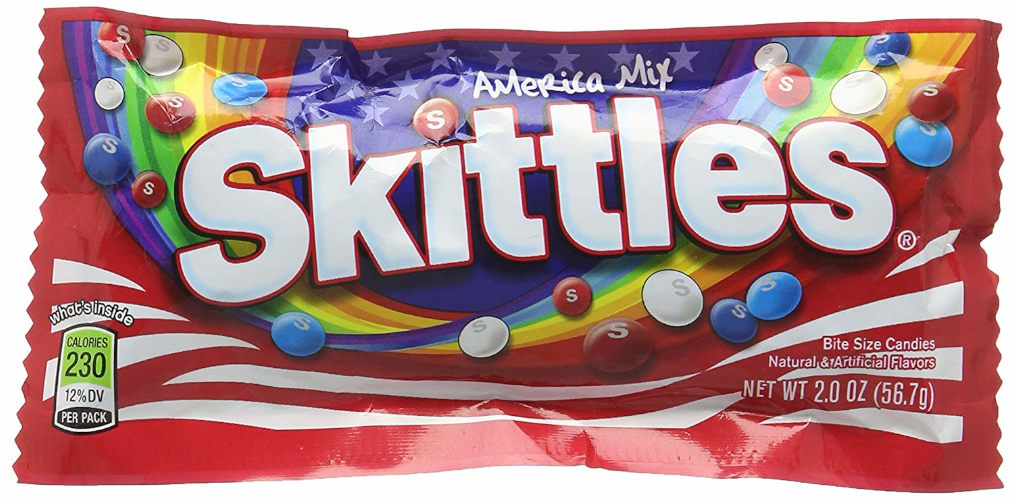 Skittles America Mix Package PNG