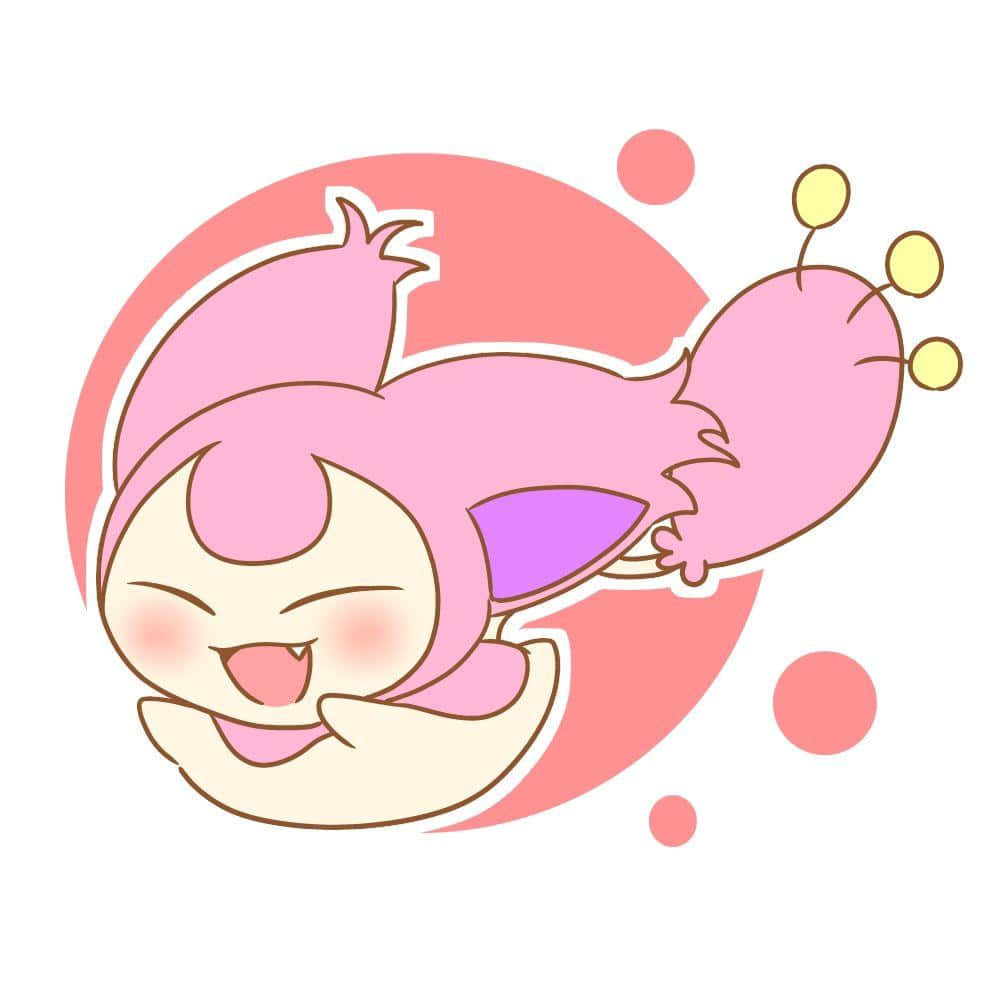 Skitty, The Cute Pokemon Enjoying Play Time Wallpaper