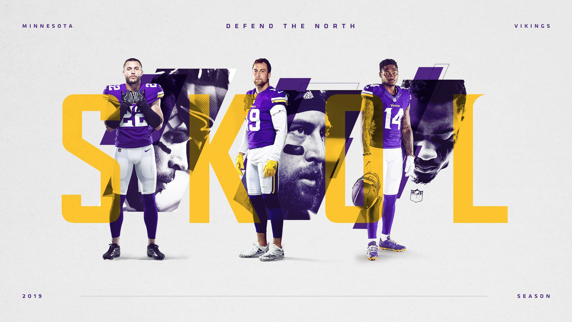 Skol 2019 Minnesota Vikings Players Wallpaper