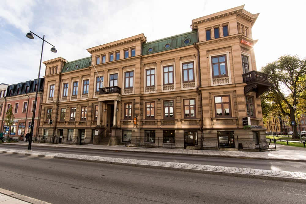 Skovde Historic Building Exterior Wallpaper