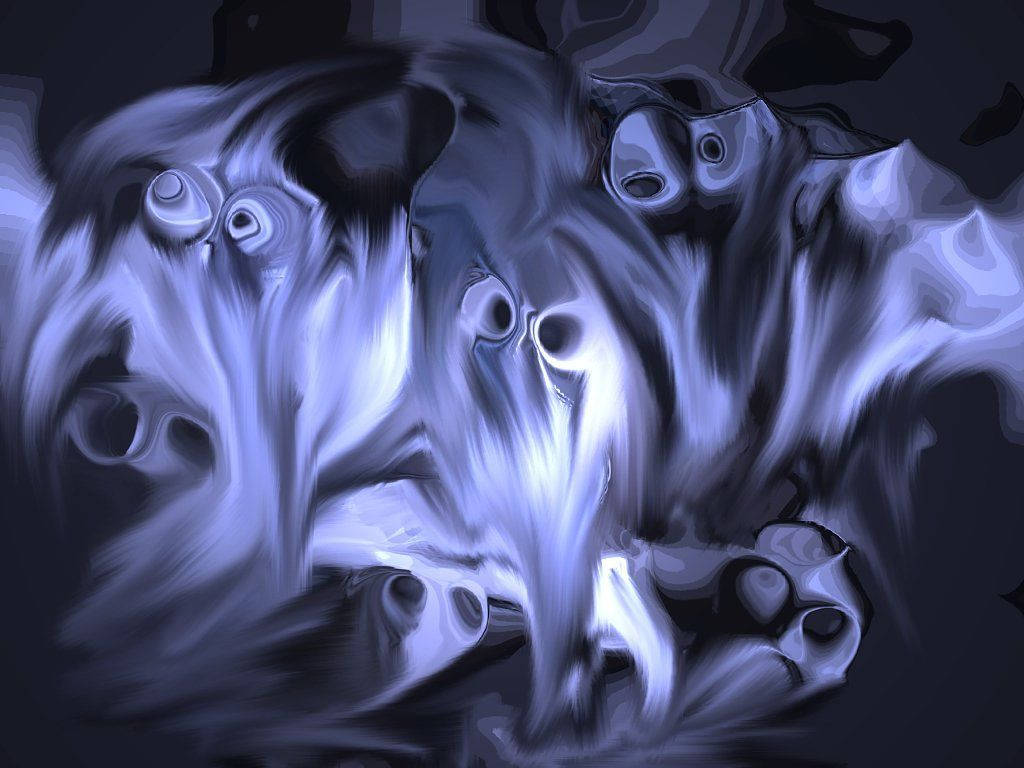 Skræmmende Halloween Spøgelser Maleri Wallpaper