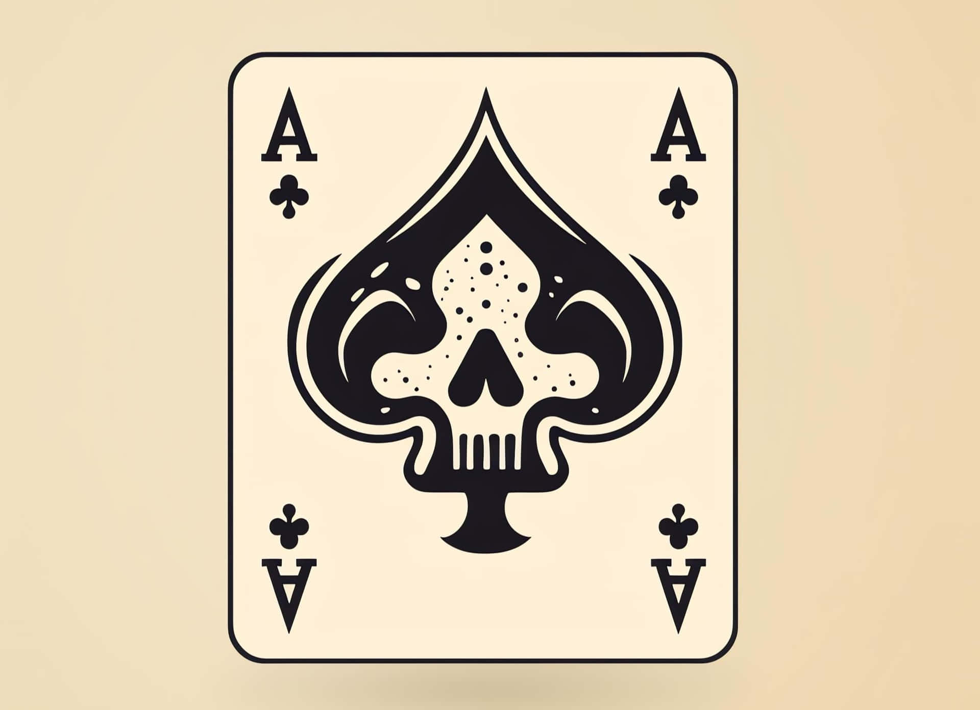 Skull Aceof Spades Card Wallpaper