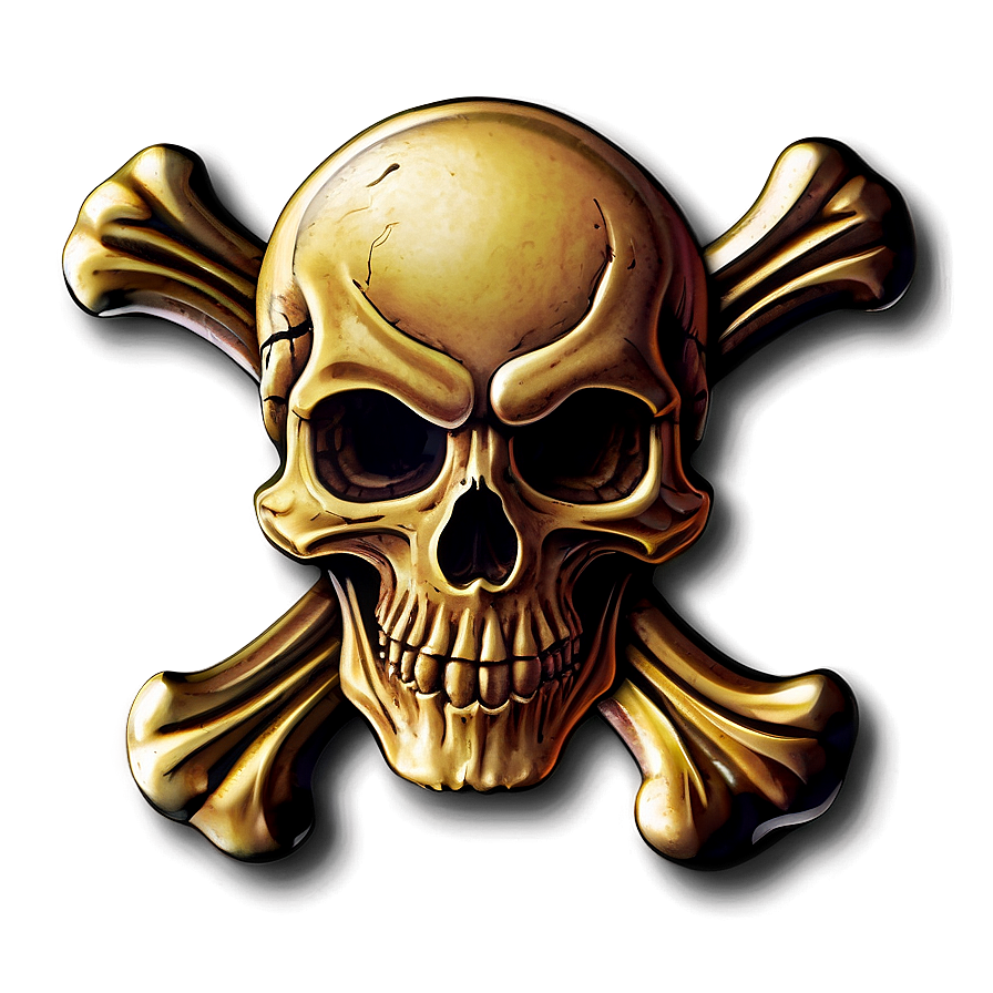 Download Skull And Crossbones Badge Png 06122024 | Wallpapers.com