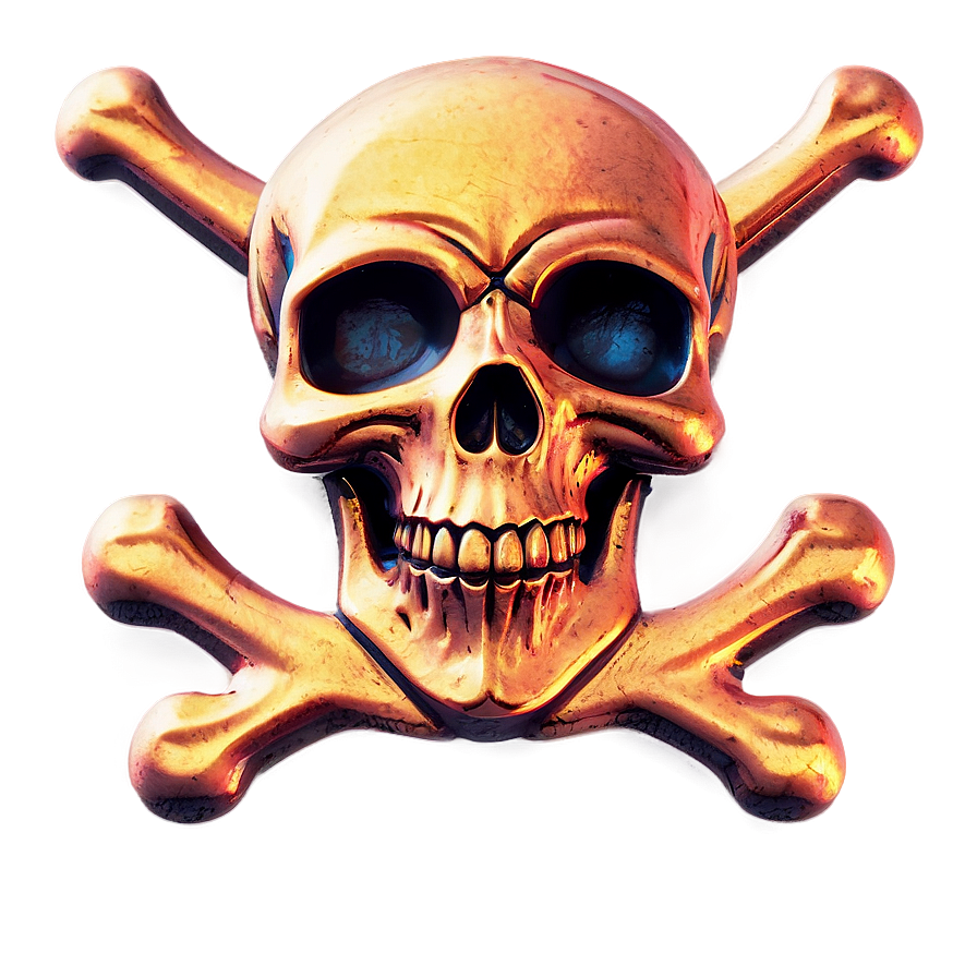 Skull And Crossbones Neon Sign Png Iet PNG