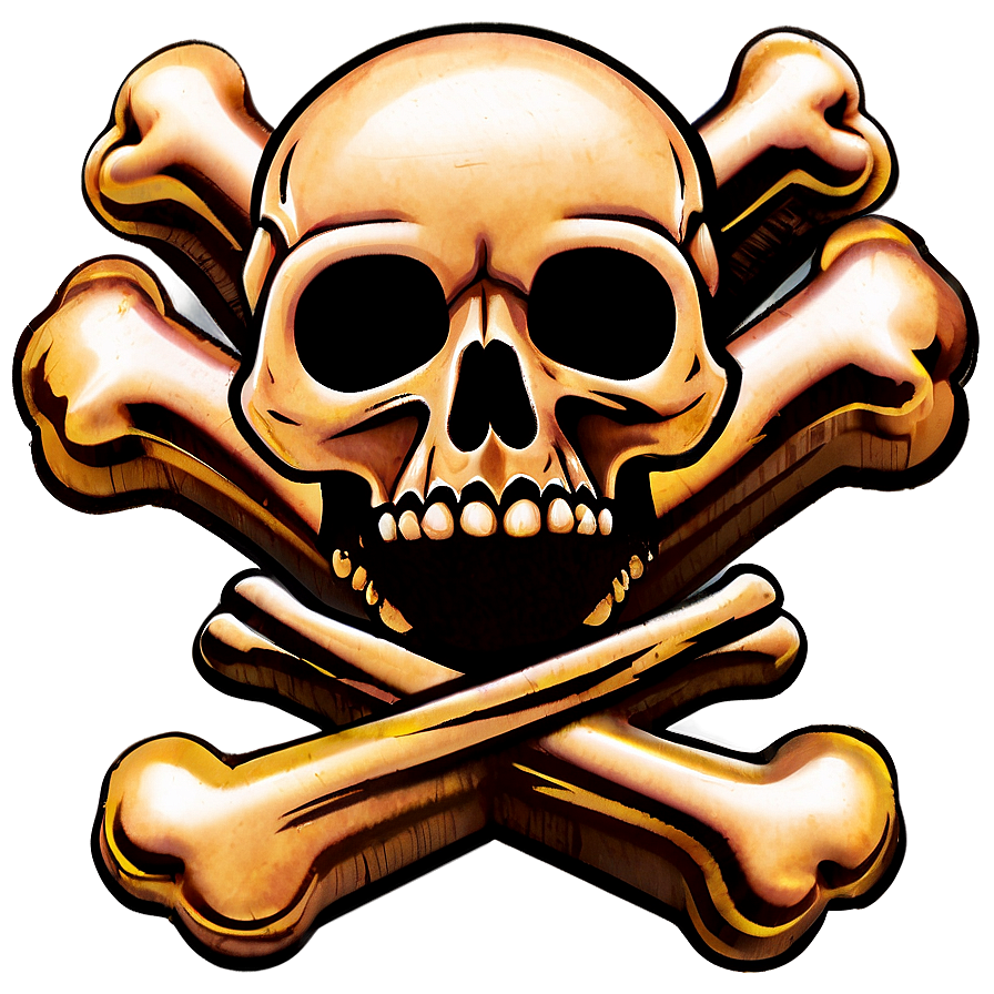 Skull And Crossbones Silhouette Png Cfm21 PNG