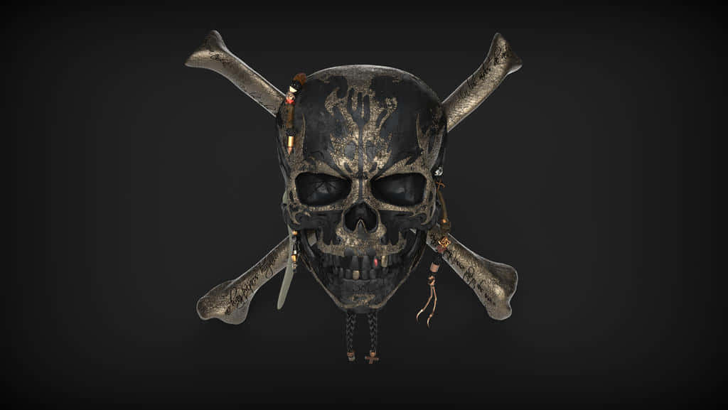A Skull And Crossbones Symbol Wallpaper