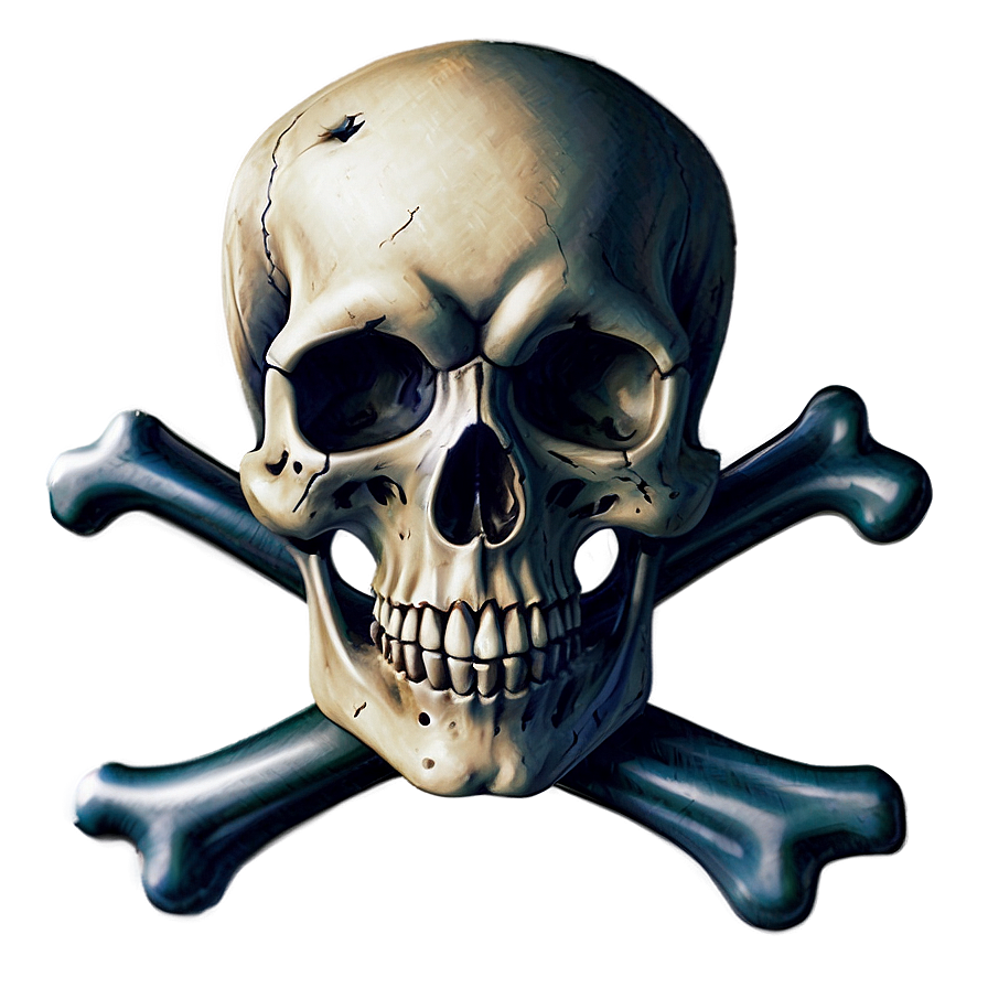 Skull And Crossed Bones Logo Png 06122024 PNG