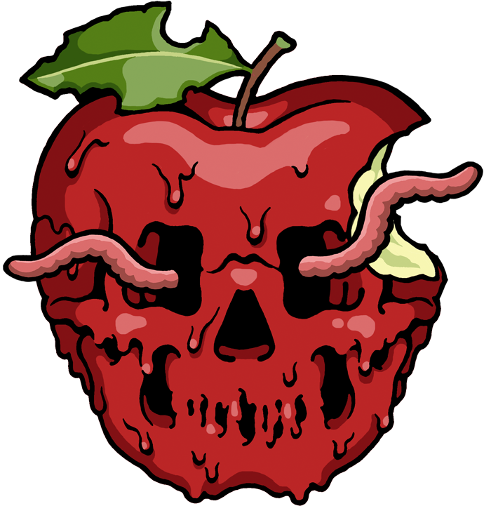 Skull Apple Illustration PNG