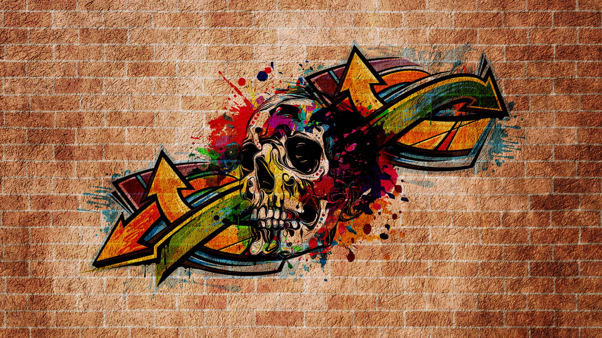 Skull Art 5k Desktop Background