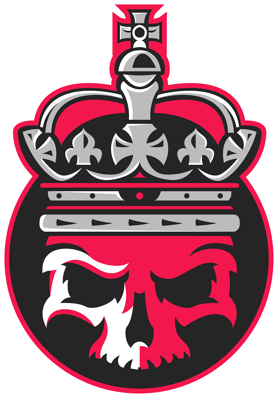 Skull Crown Emblem Logo PNG
