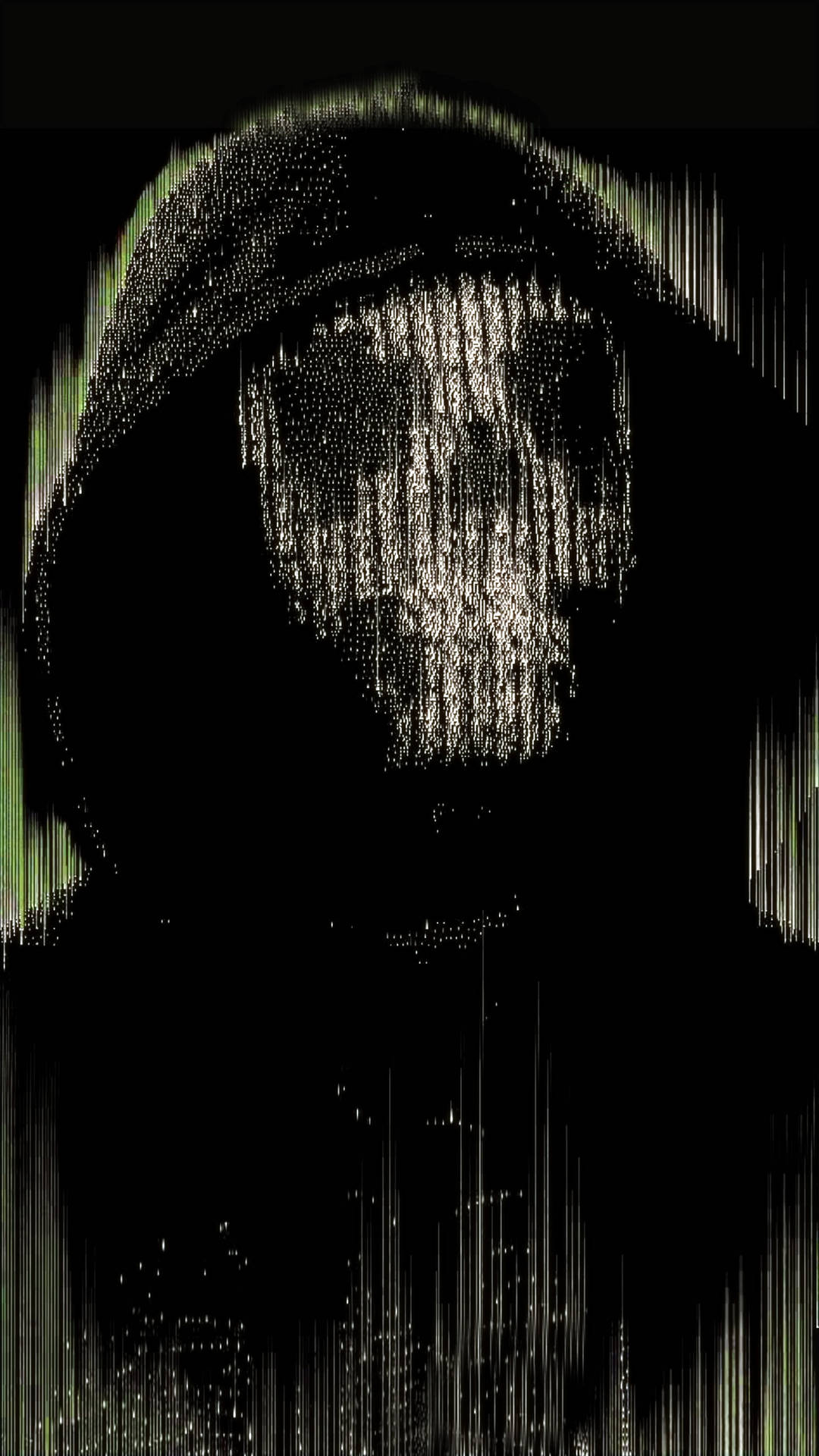 Skull Hacker In Hoodie Hacking Android Wallpaper
