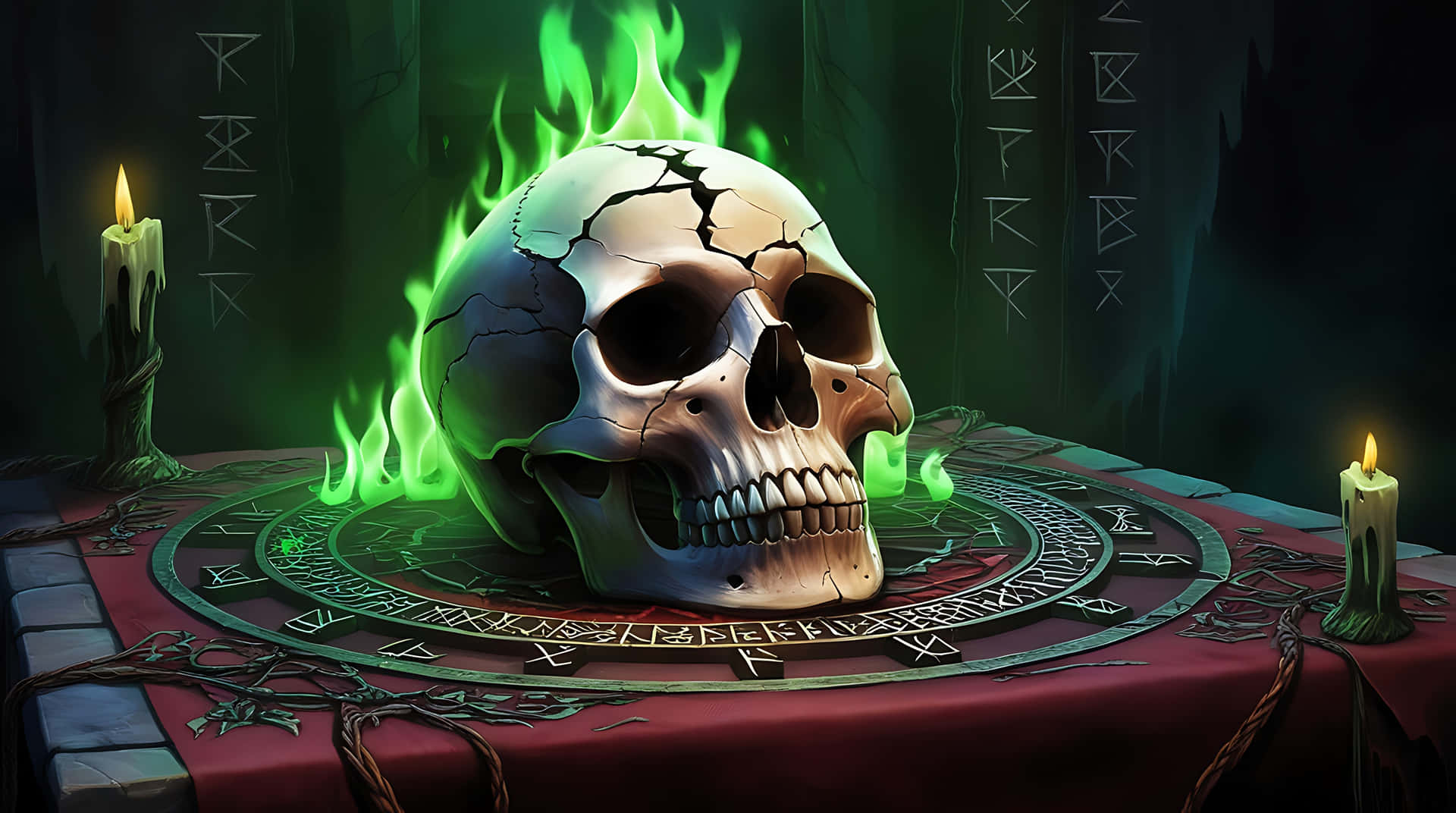 Skull Of The Forgotten Ritual Wallpaper