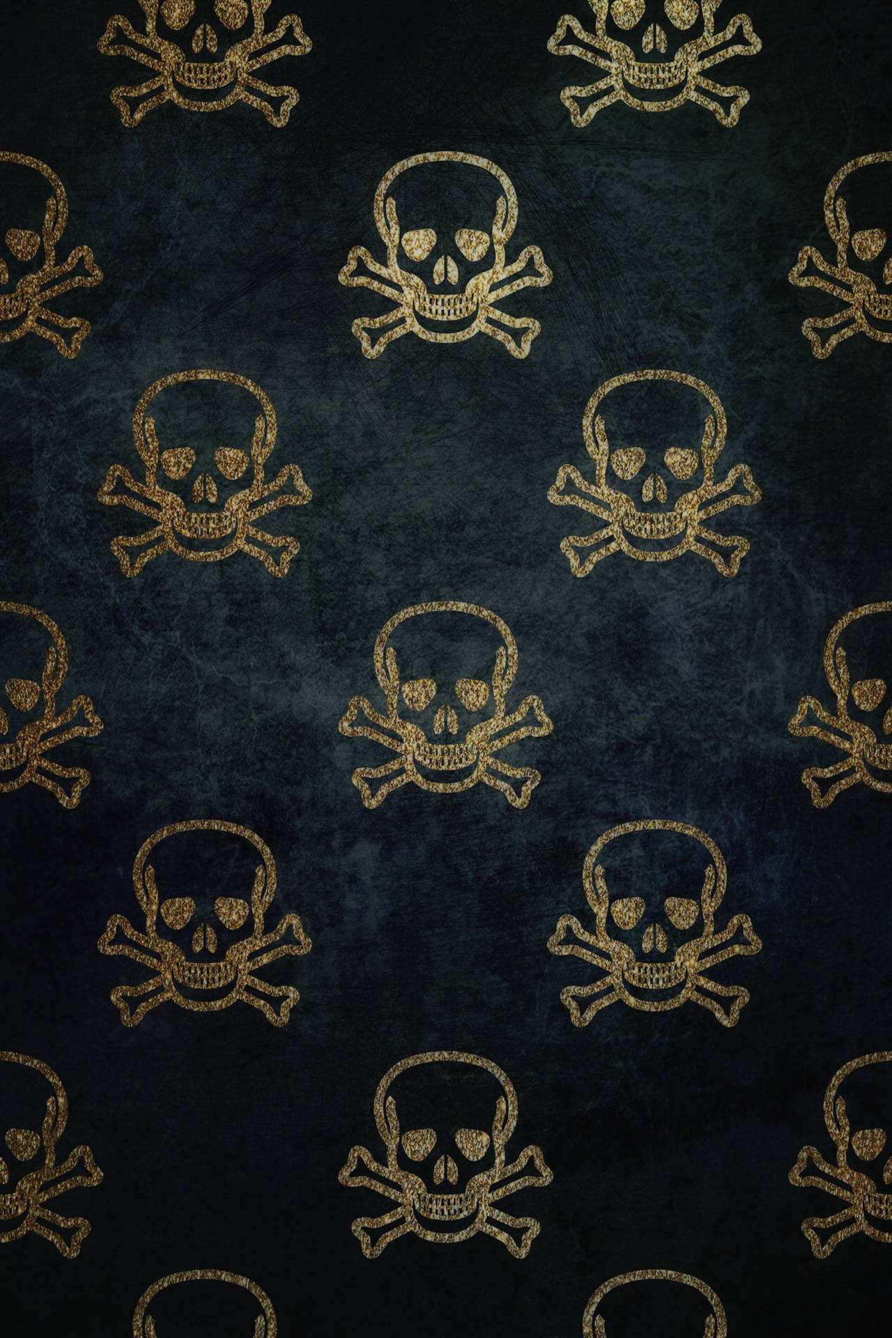 A spooky Skull Pattern Wallpaper