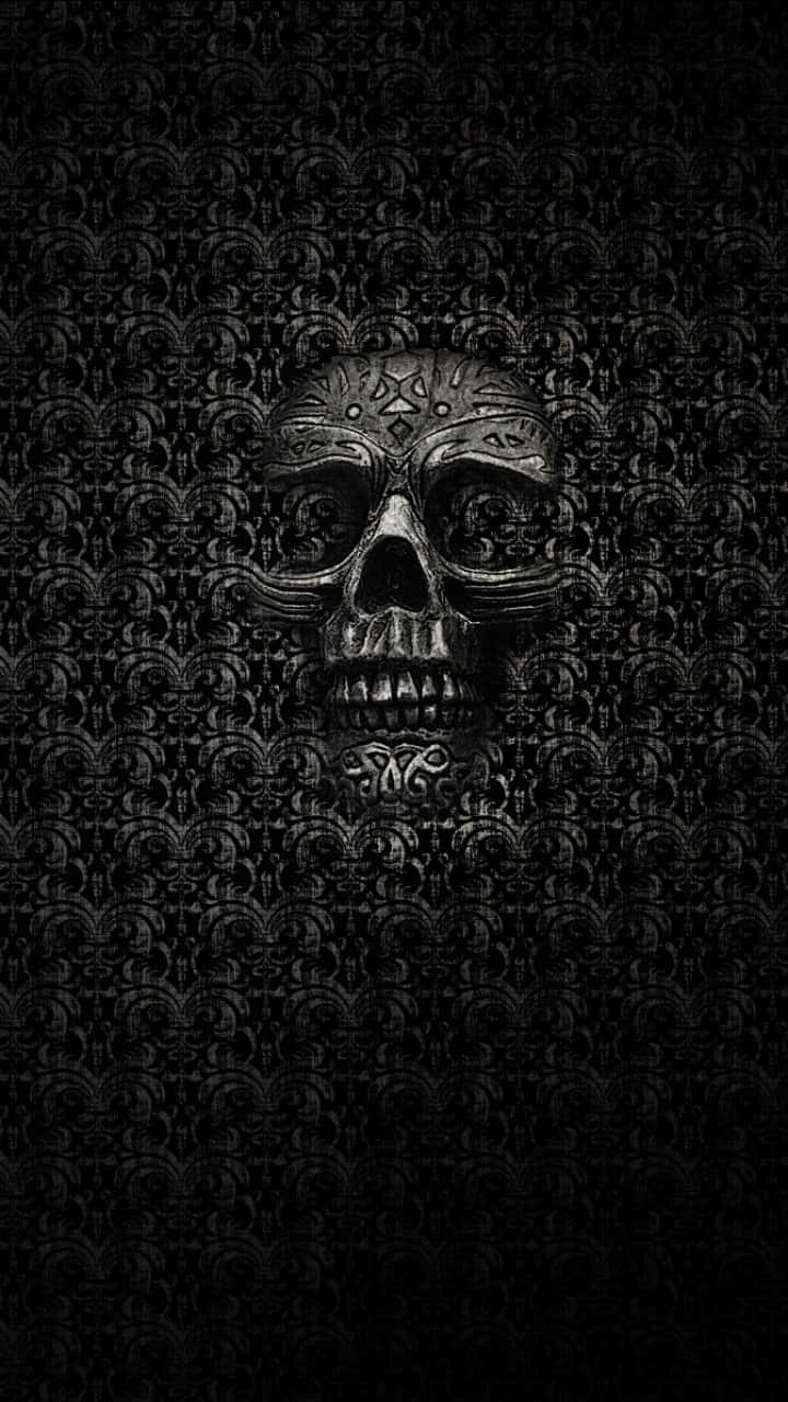 "Stay connected with a different kind of phone: the Skull Phone" Wallpaper