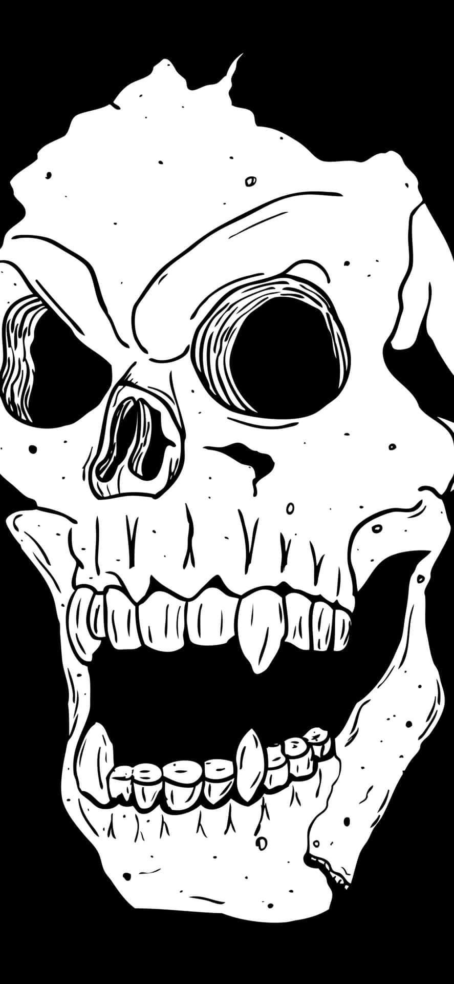 Get the conversation going with Skull Phone Wallpaper