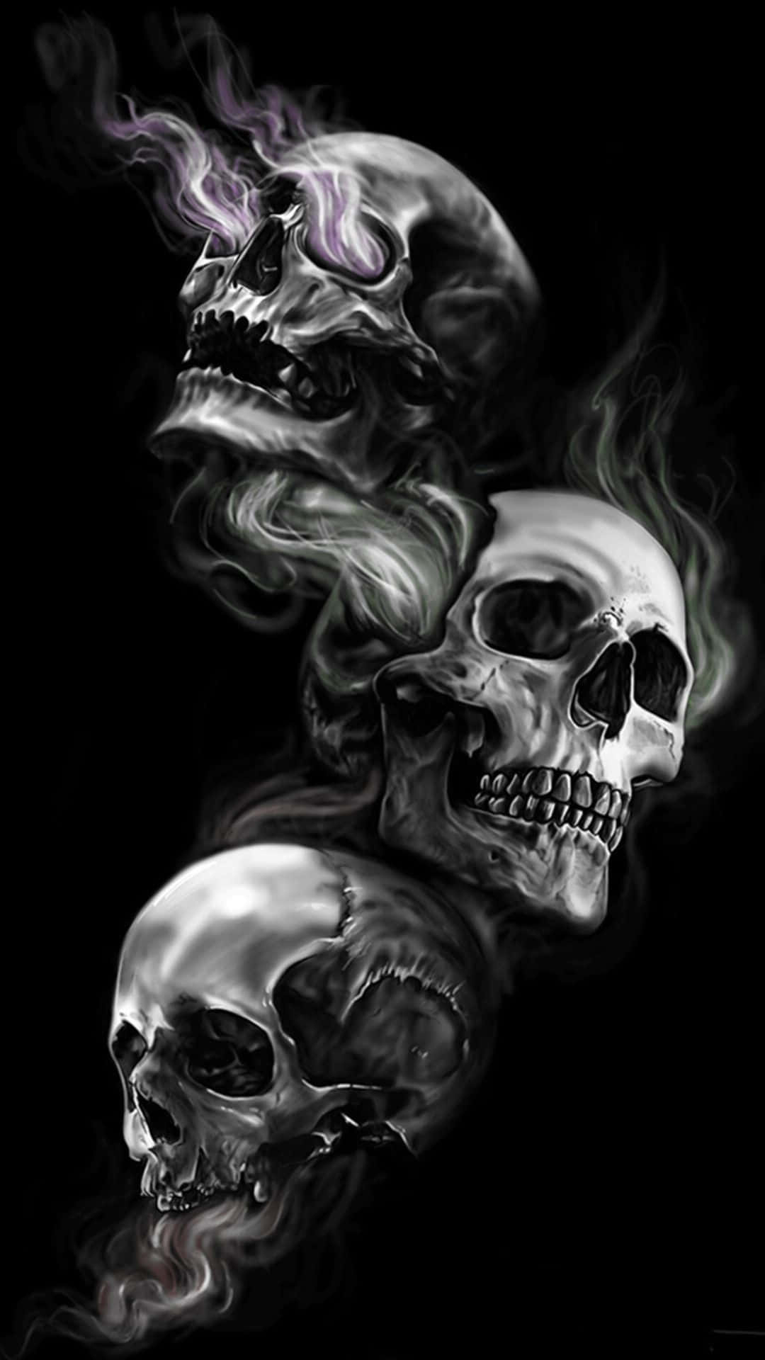 Image  Skull Phone Wallpaper