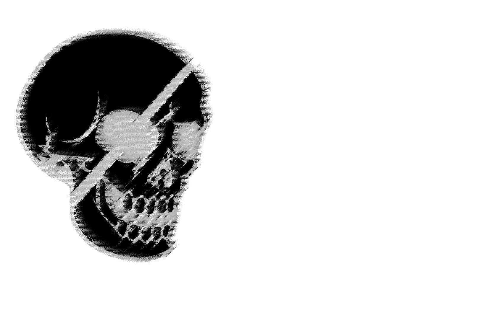 Skull Pirate In White Wallpaper