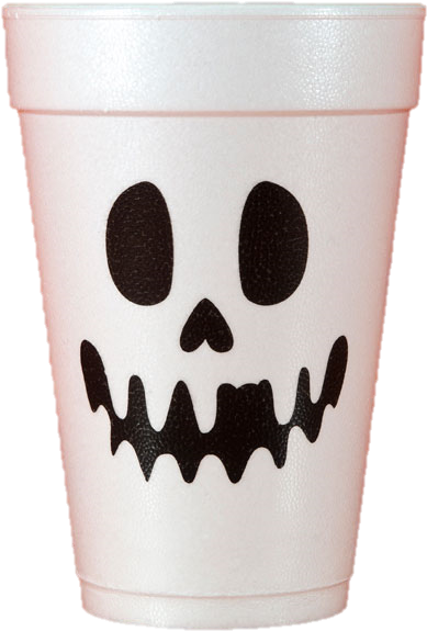 Skull Print Paper Cup PNG