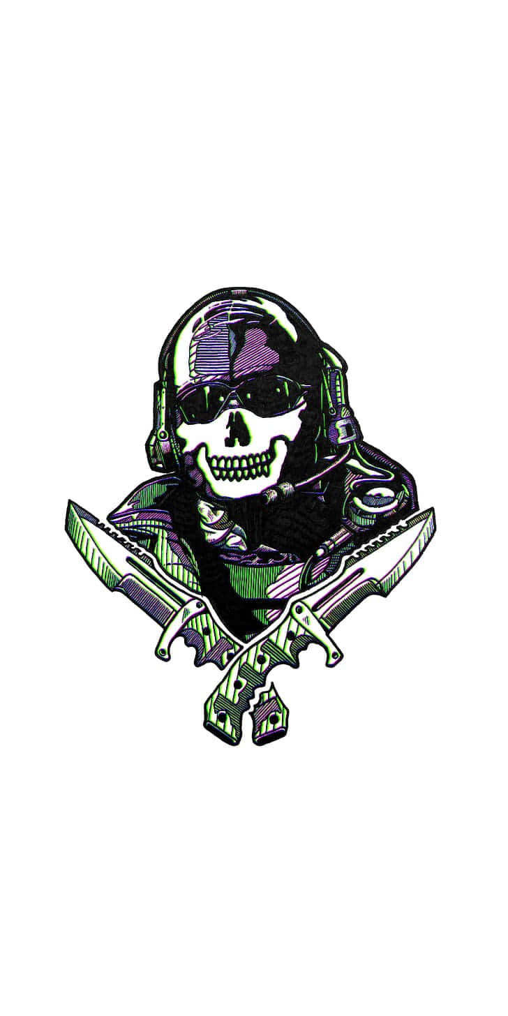 Skull Soldier Gaming Icon Wallpaper