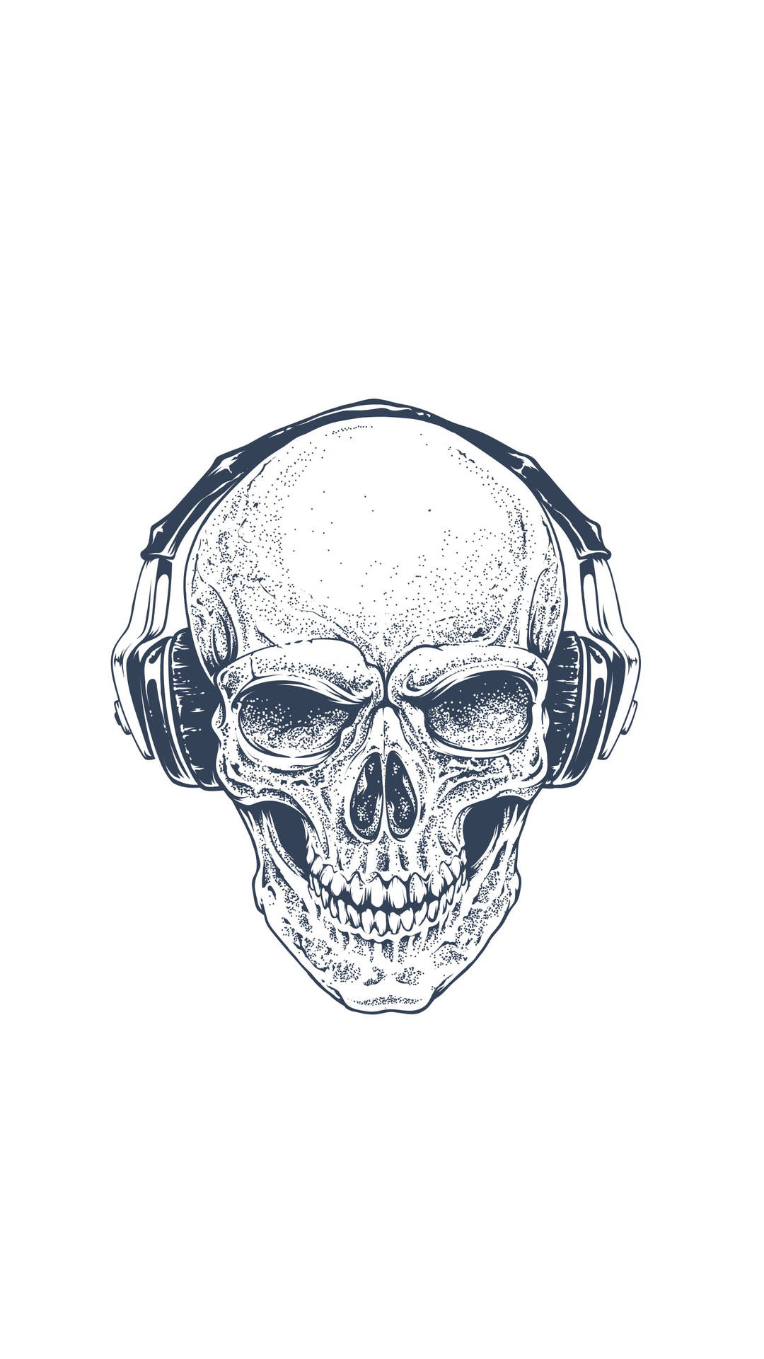 Skull With Headphones Hd Tattoo Wallpaper