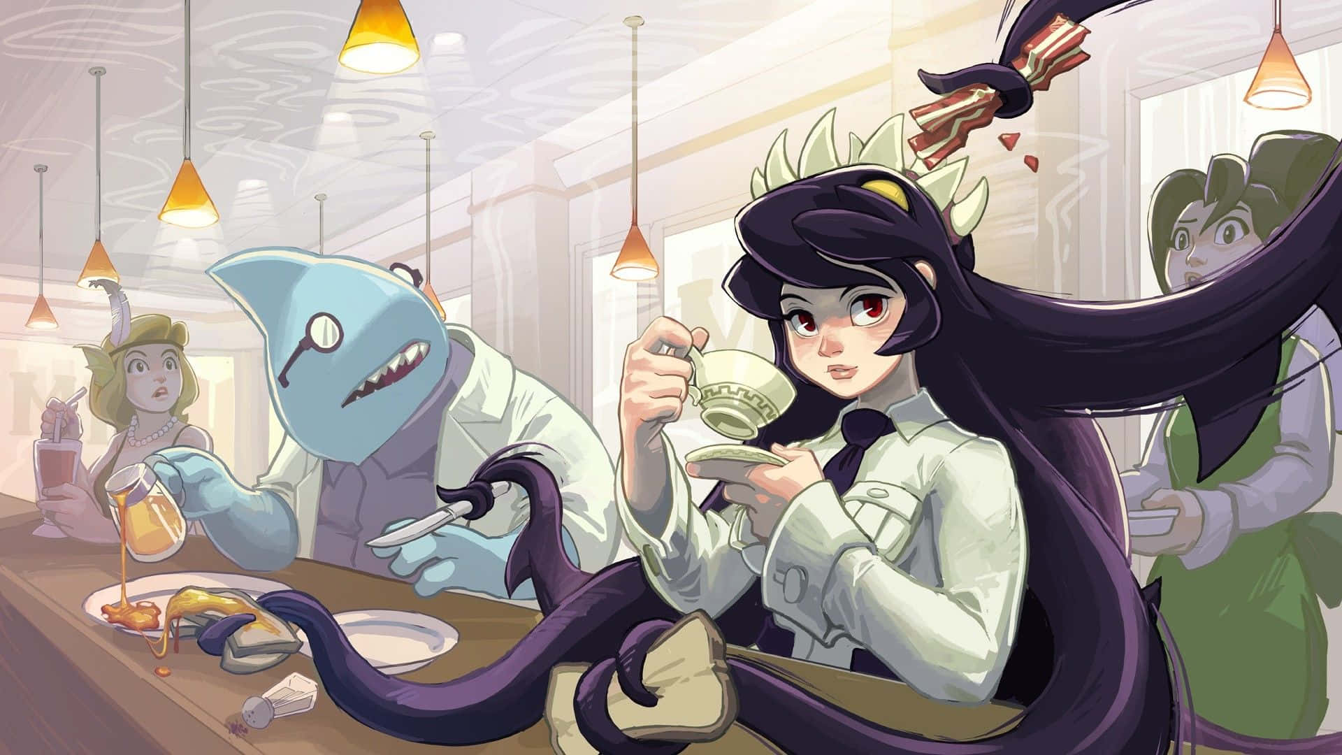 Unite the forces of good with the Skullgirls Wallpaper