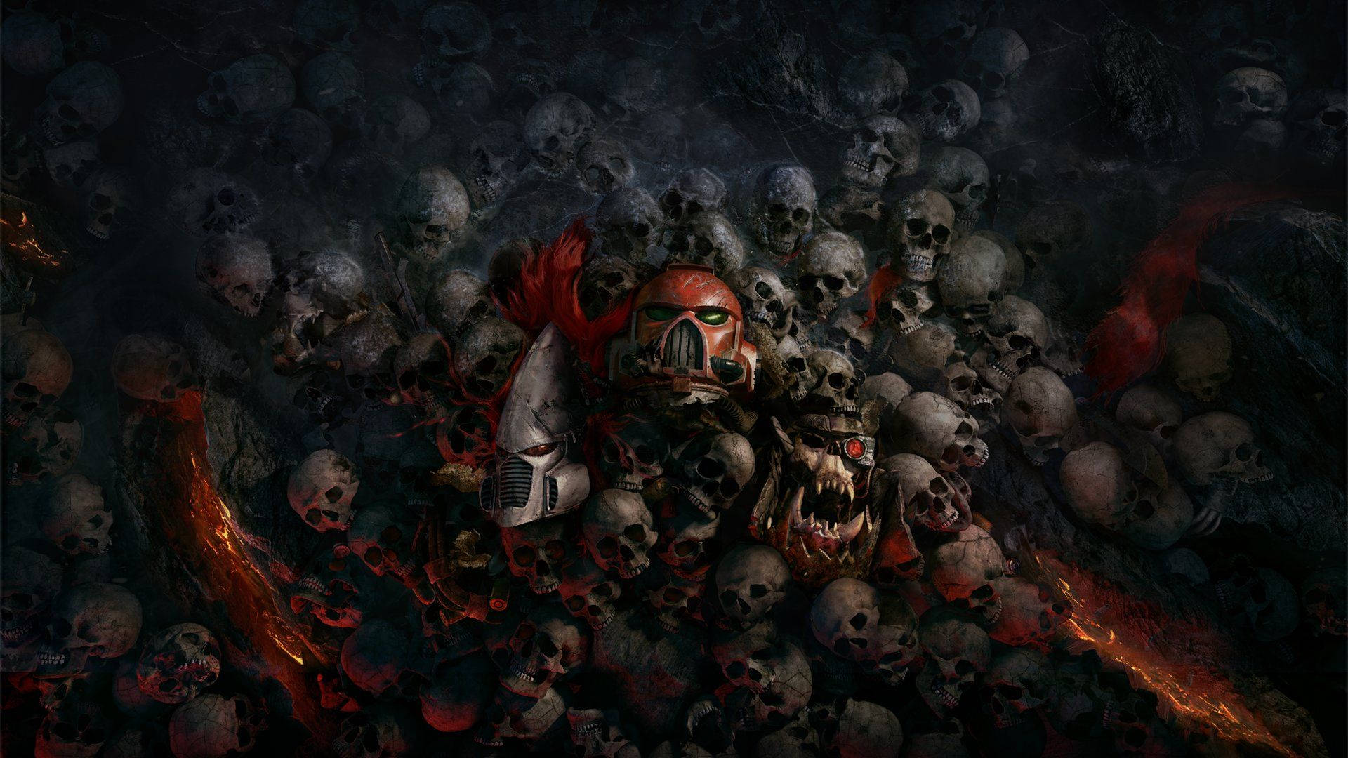 Skulls Warhammer 40000 Dawn Of War Wallpaper