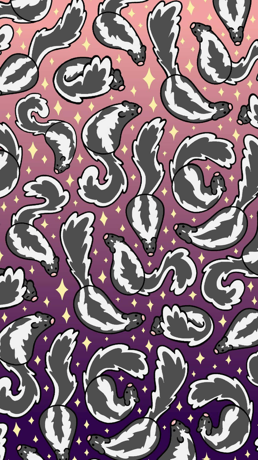 Skunk Pattern Wallpaper Wallpaper