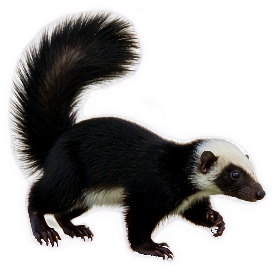 Skunk Posing Png 06262024 PNG