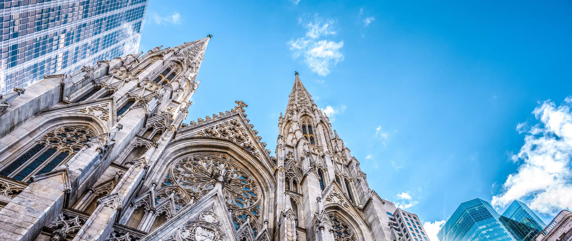 Sky Above Saint Patrick's Cathedral Wallpaper