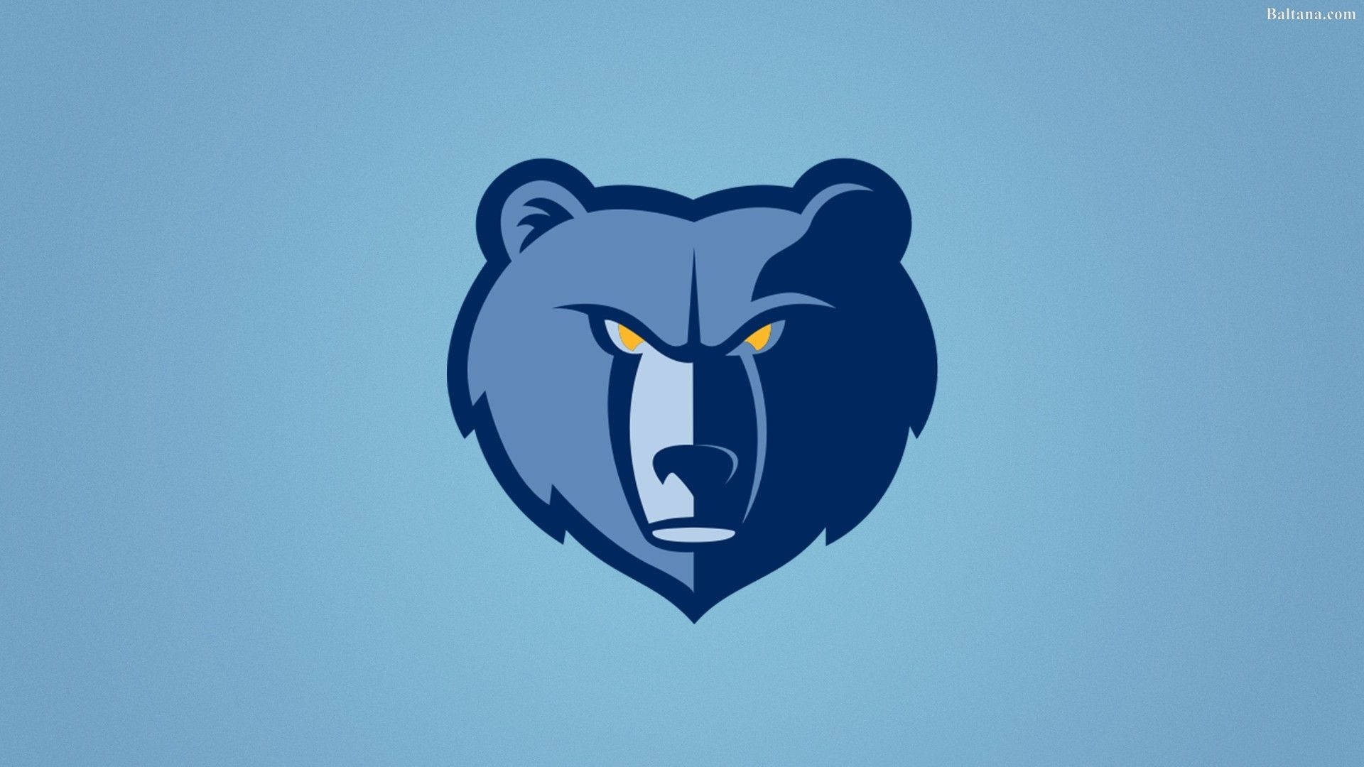 Sky Blue Nba Memphis Grizzlies Logo Background