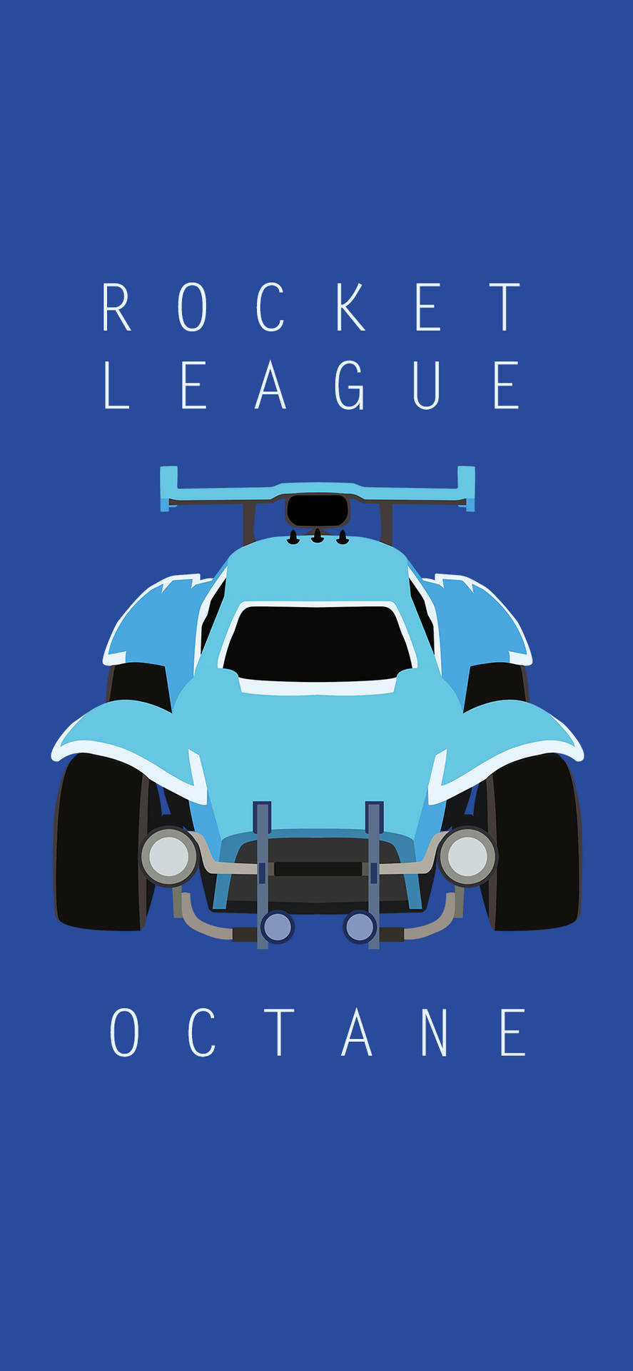 Sky Blue Octane Car Rocket League Iphone Wallpaper