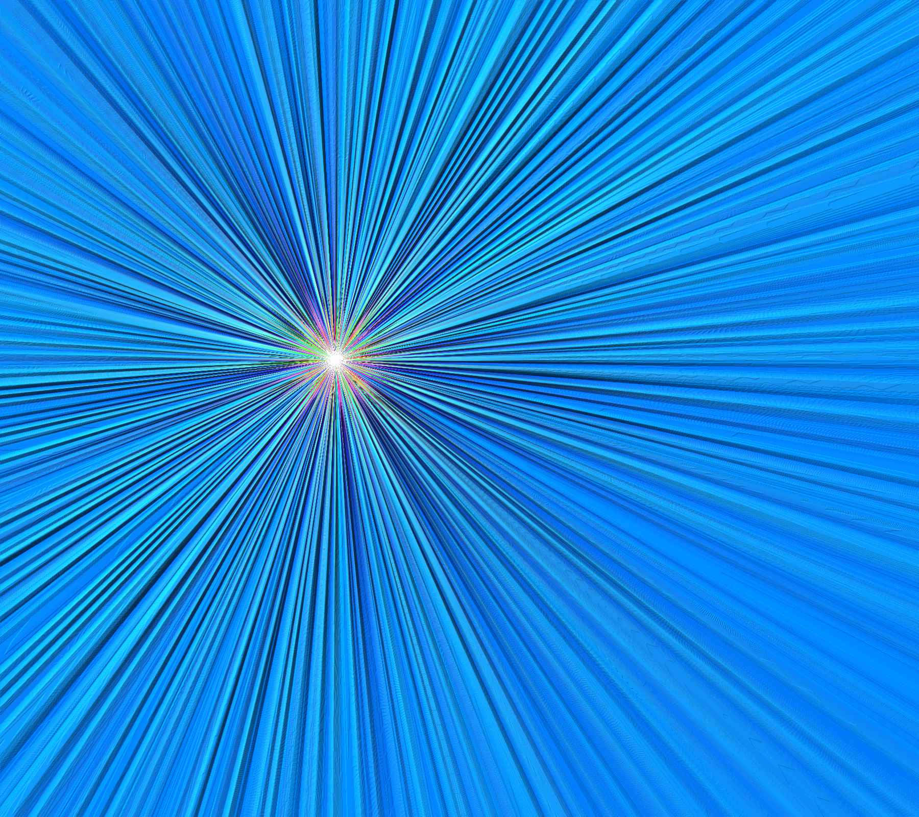 Blue Burst Background With A Bright Light