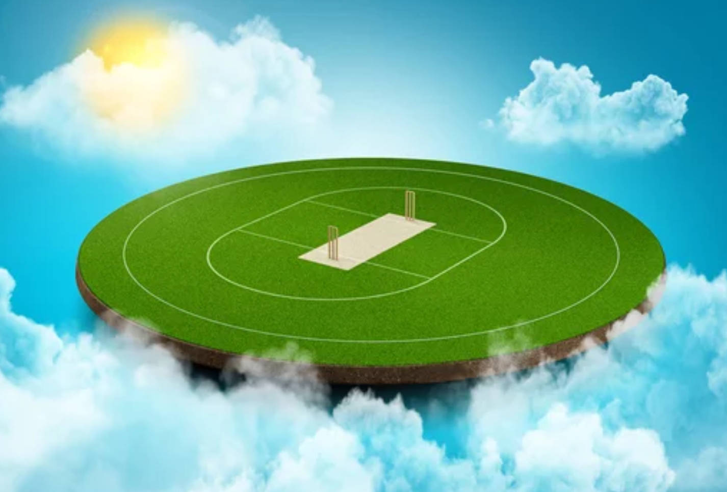 Sky Clouds Cricket Ground Background