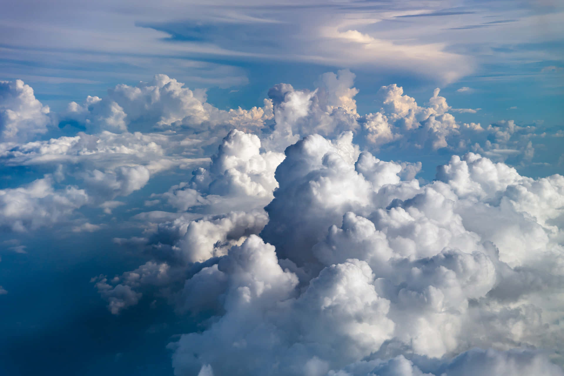Immaginedel Cielo Con Onde Di Nuvole