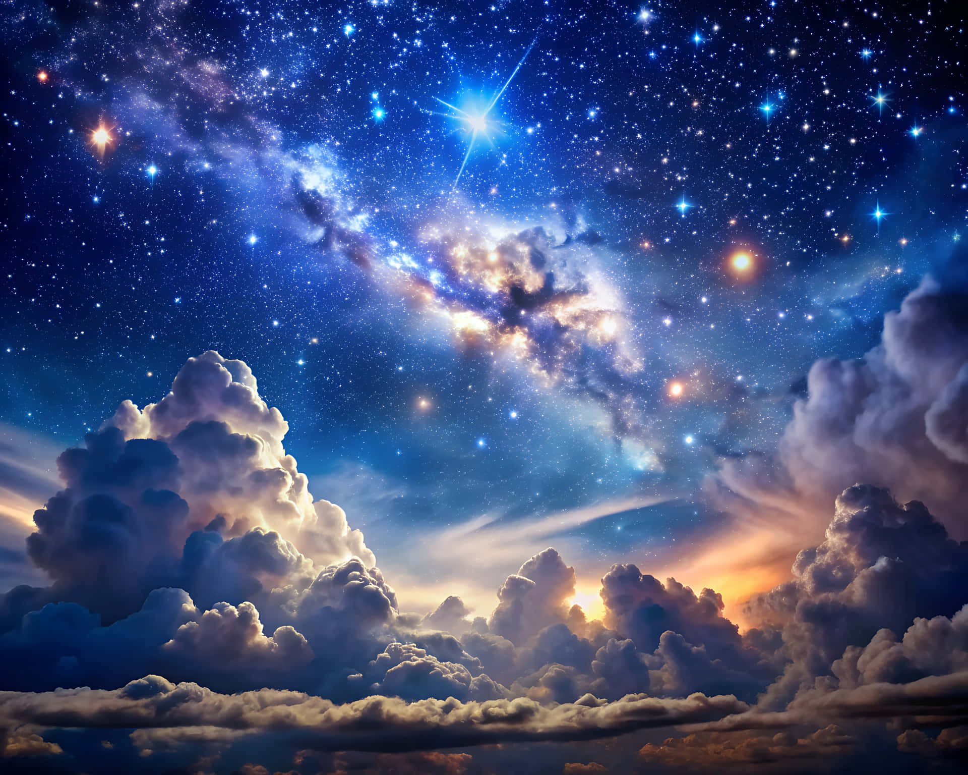 Sky With Stars Wallpaper