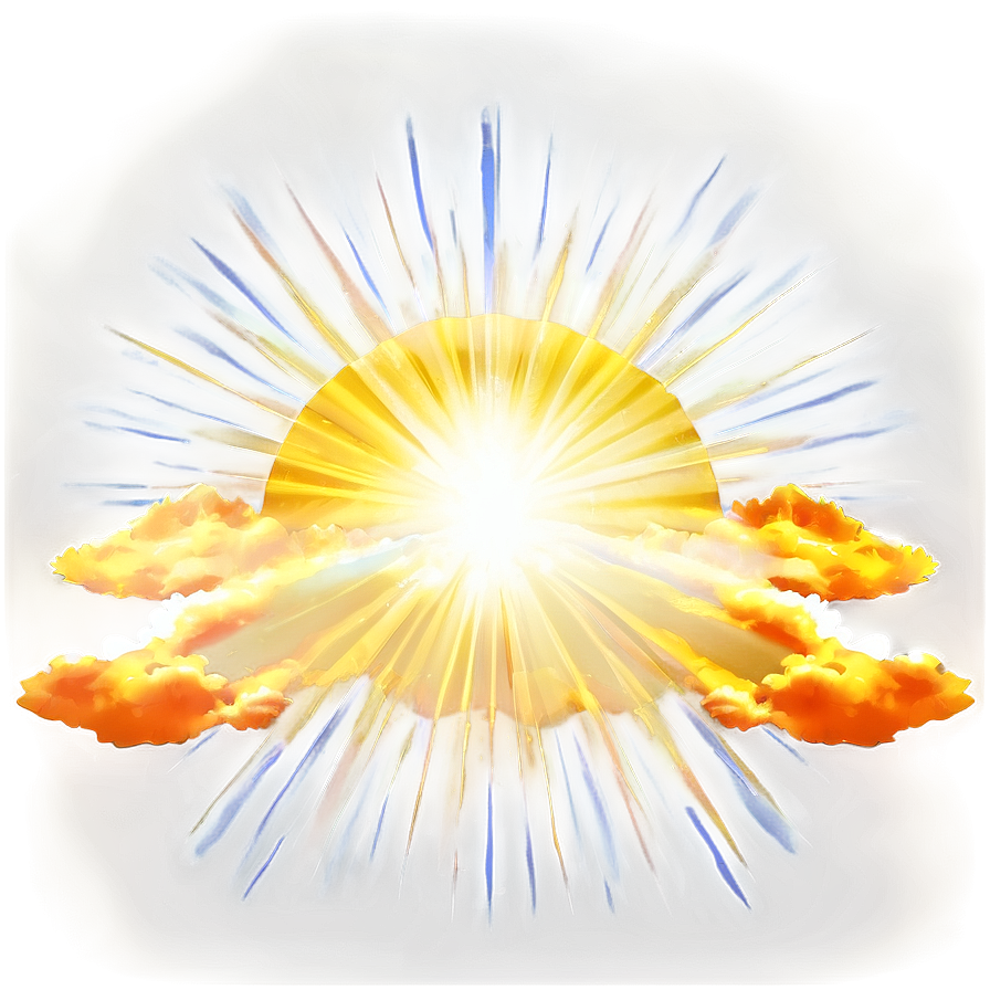 Sky With Sunrays Png 7 PNG