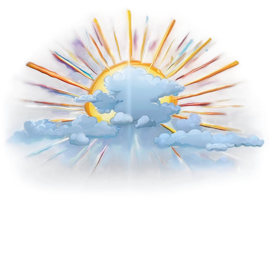 Sky With Sunrays Png Mhu93 PNG