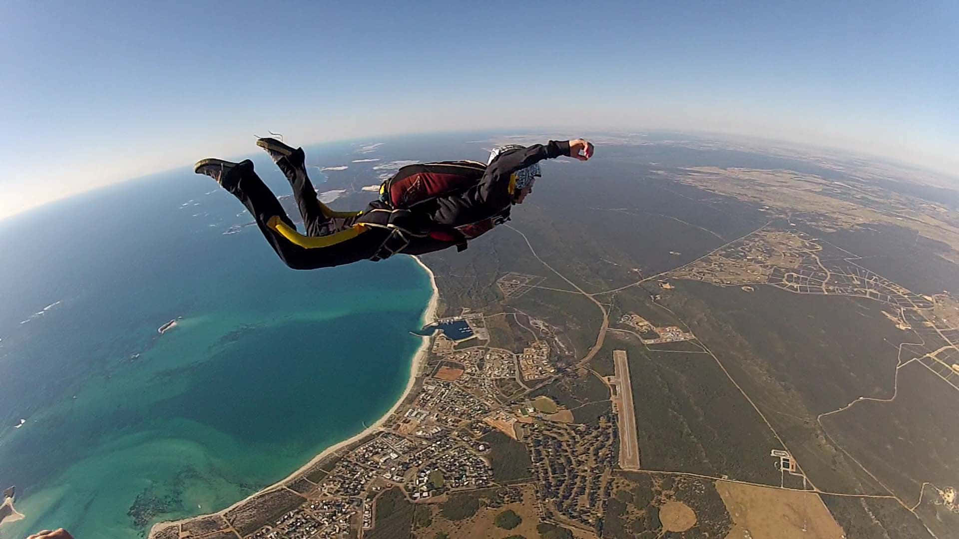 "Experience the thrill of skydiving with the perfect jump!"