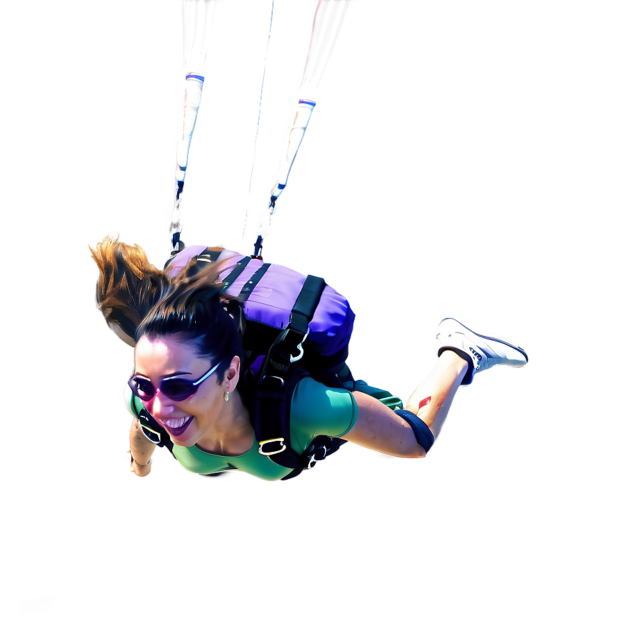 Skydiving Over Ocean Png 06252024 PNG